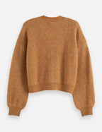 Cardigan Core Fuzzy Relaxed - Tobacco Melange
