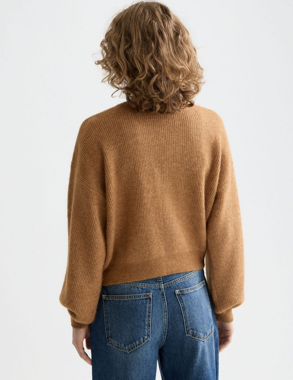 Cardigan Core Fuzzy Relaxed - Tobacco Melange
