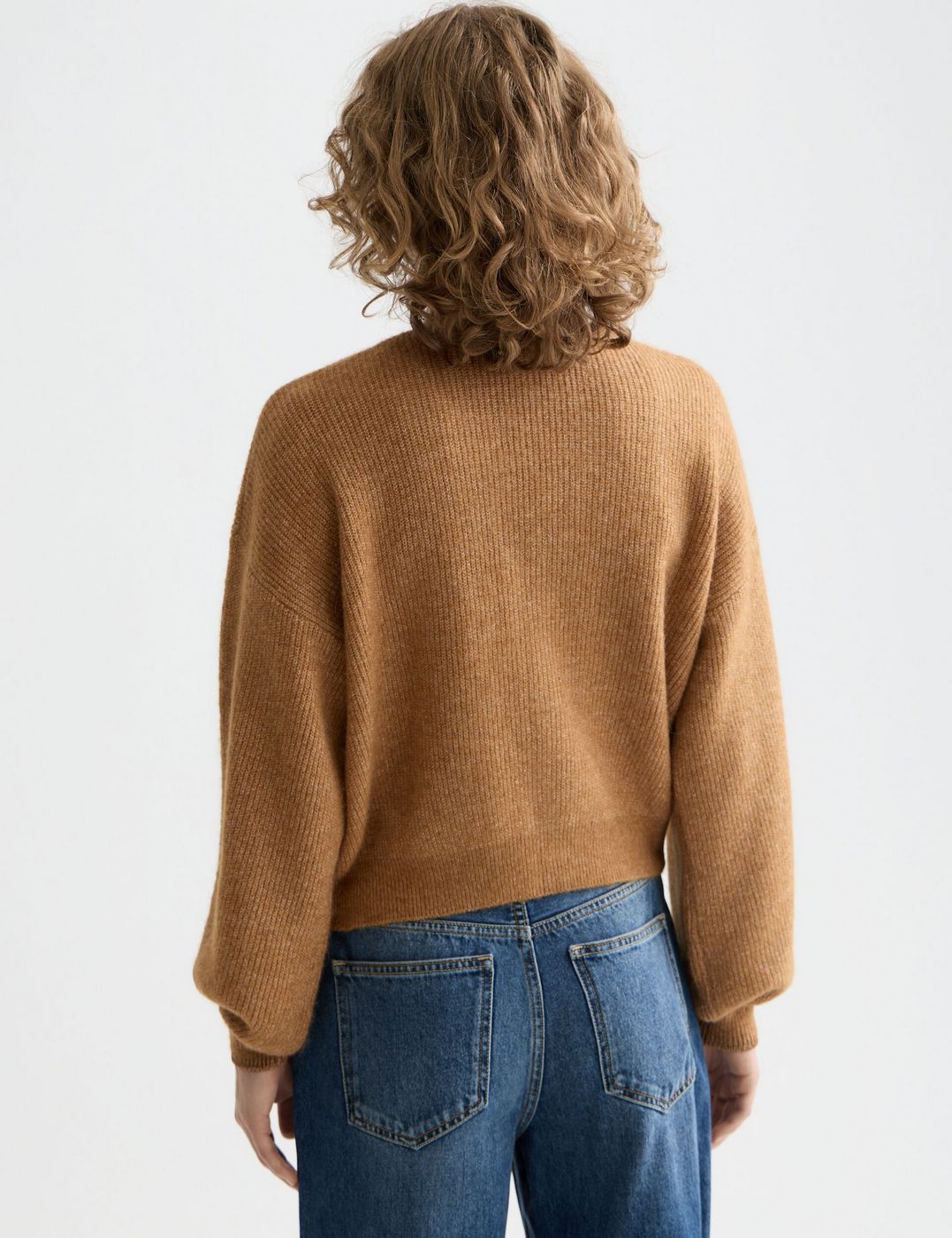 Cardigan Core Fuzzy Relaxed - Tobacco Melange