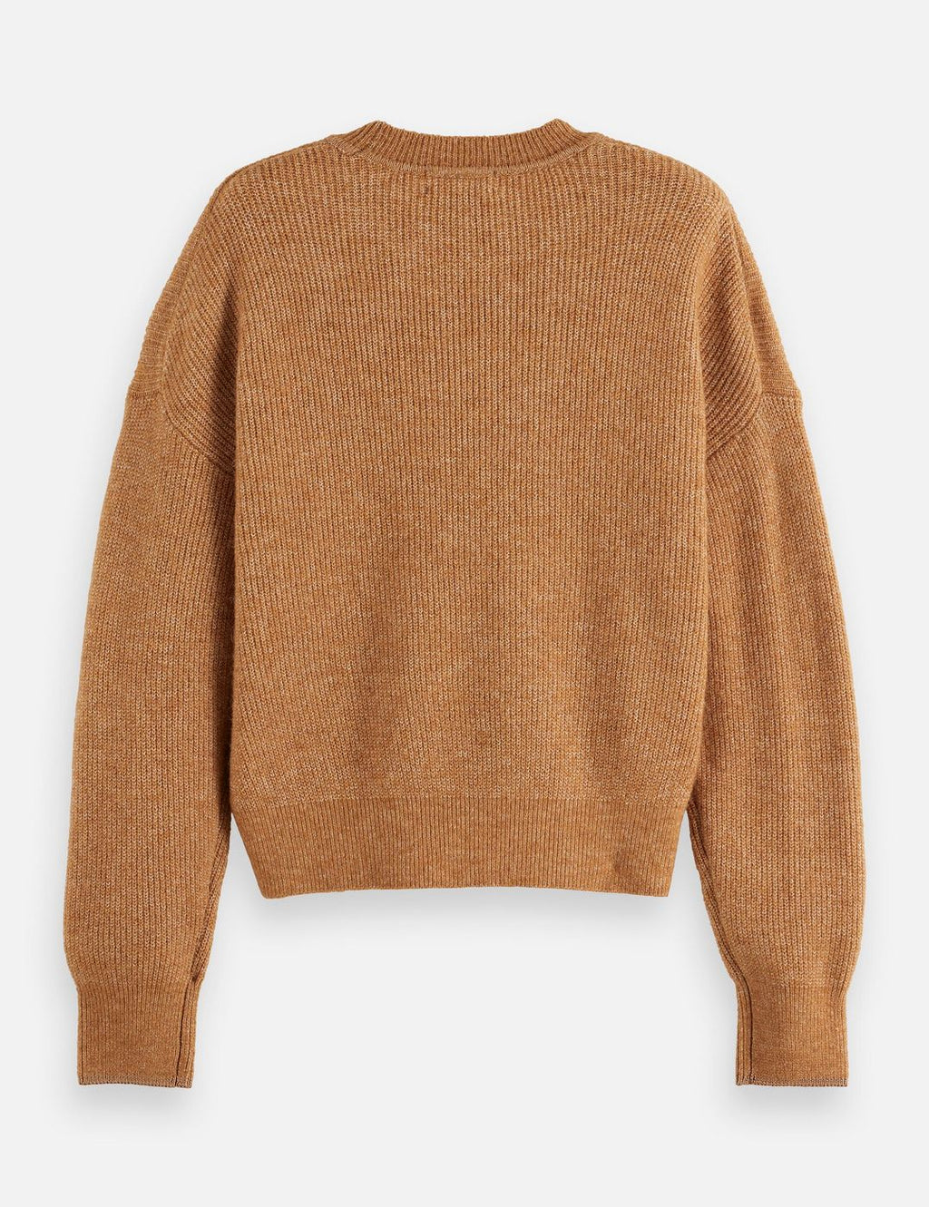 Pull Core Fuzzy Crew Neck - Tobacco Melange