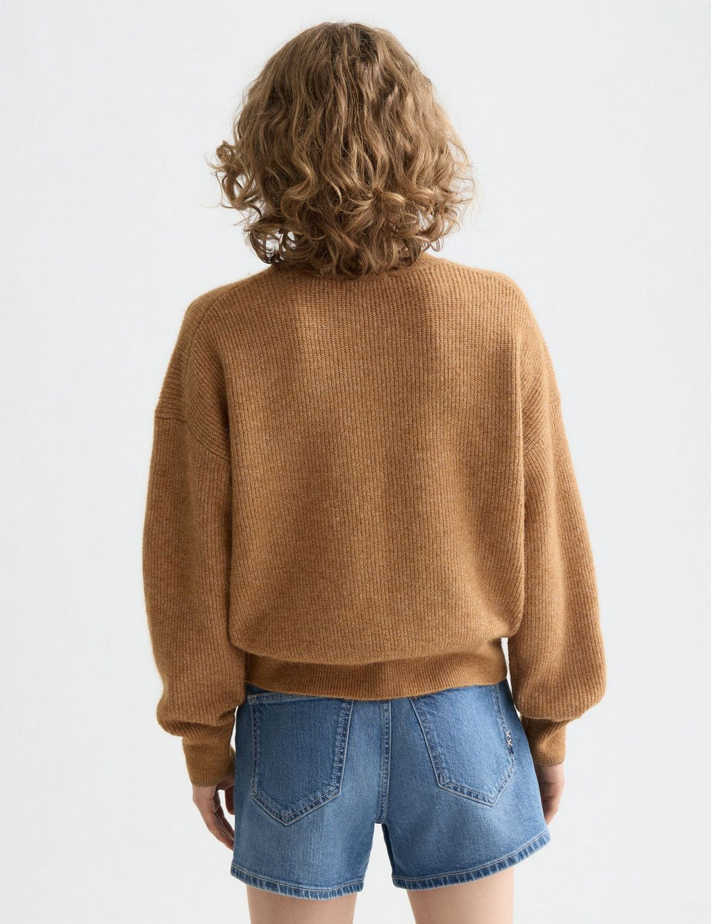 Pull Core Fuzzy Crew Neck - Tobacco Melange