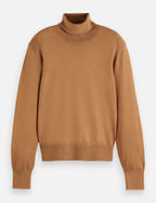 Pull Core Roll Neck Relaxed - Tobacco Melange
