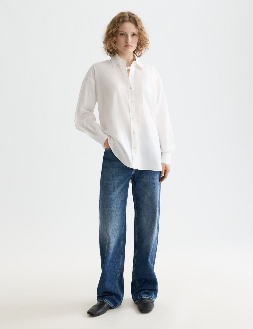 Chemise Core Girlfriend Poplin - White