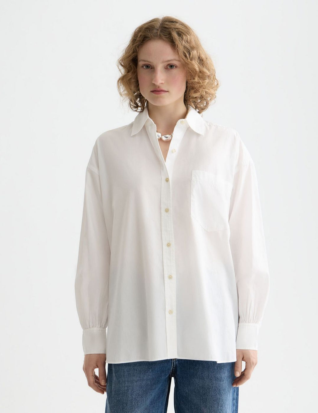 Chemise Core Girlfriend Poplin - White