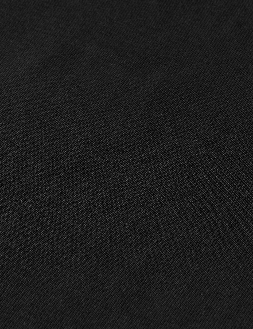 Core Roll Up Neck Long Sleeve T-Shirt - Black