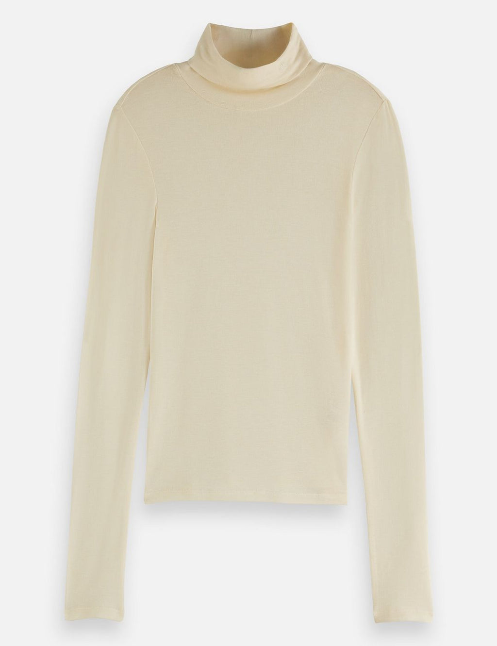 T-shirt Core Roll Up Neck Long Sleeve - Off White