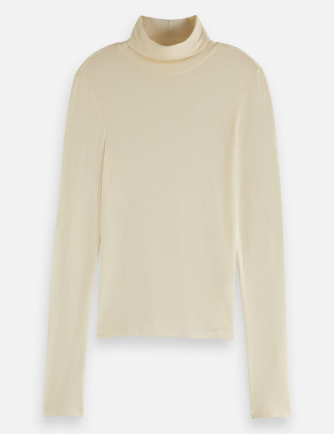 T-shirt Core Roll Up Neck Long Sleeve - Off White