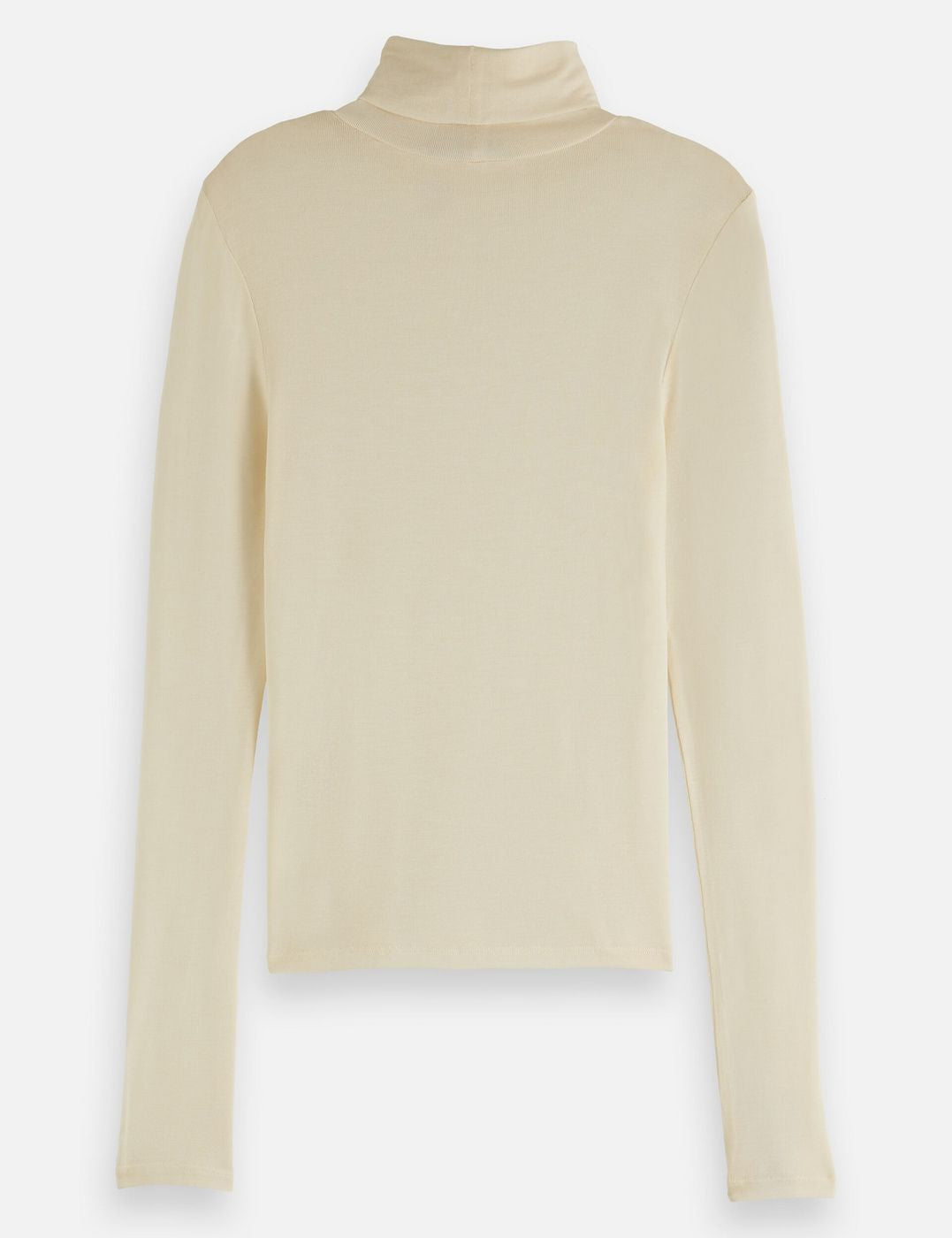 T-shirt Core Roll Up Neck Long Sleeve - Off White