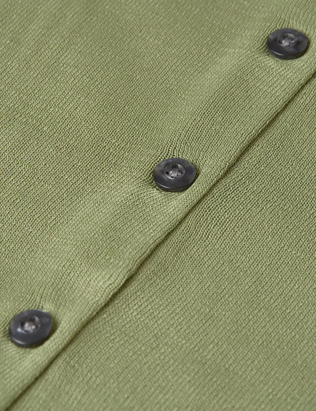 Cardigan Stripe Trim Relaxed - Oil Green