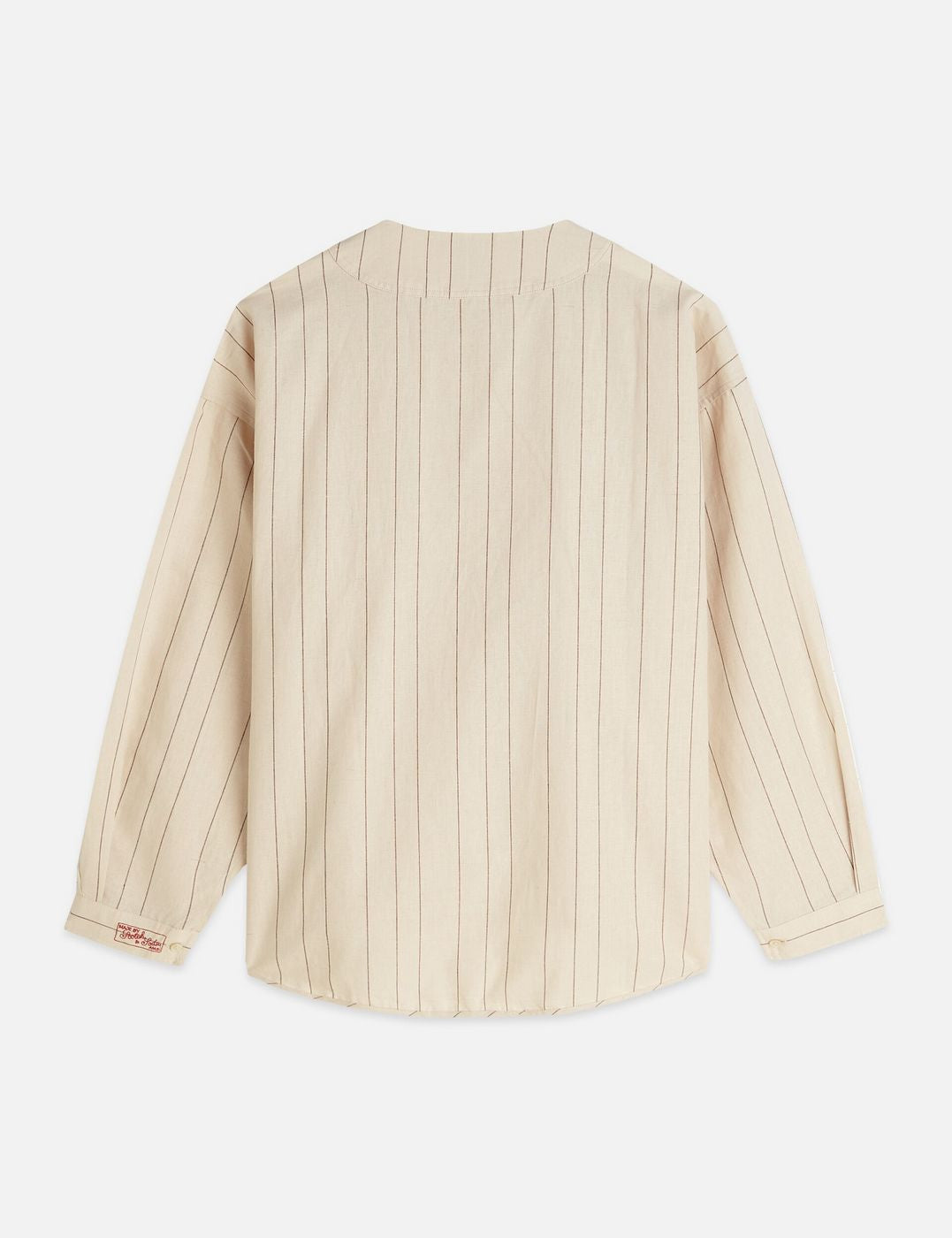 Chemise Cotton Linen Bib - Fog Stripe