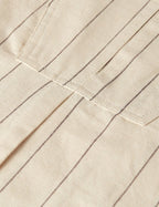 Chemise Cotton Linen Bib - Fog Stripe