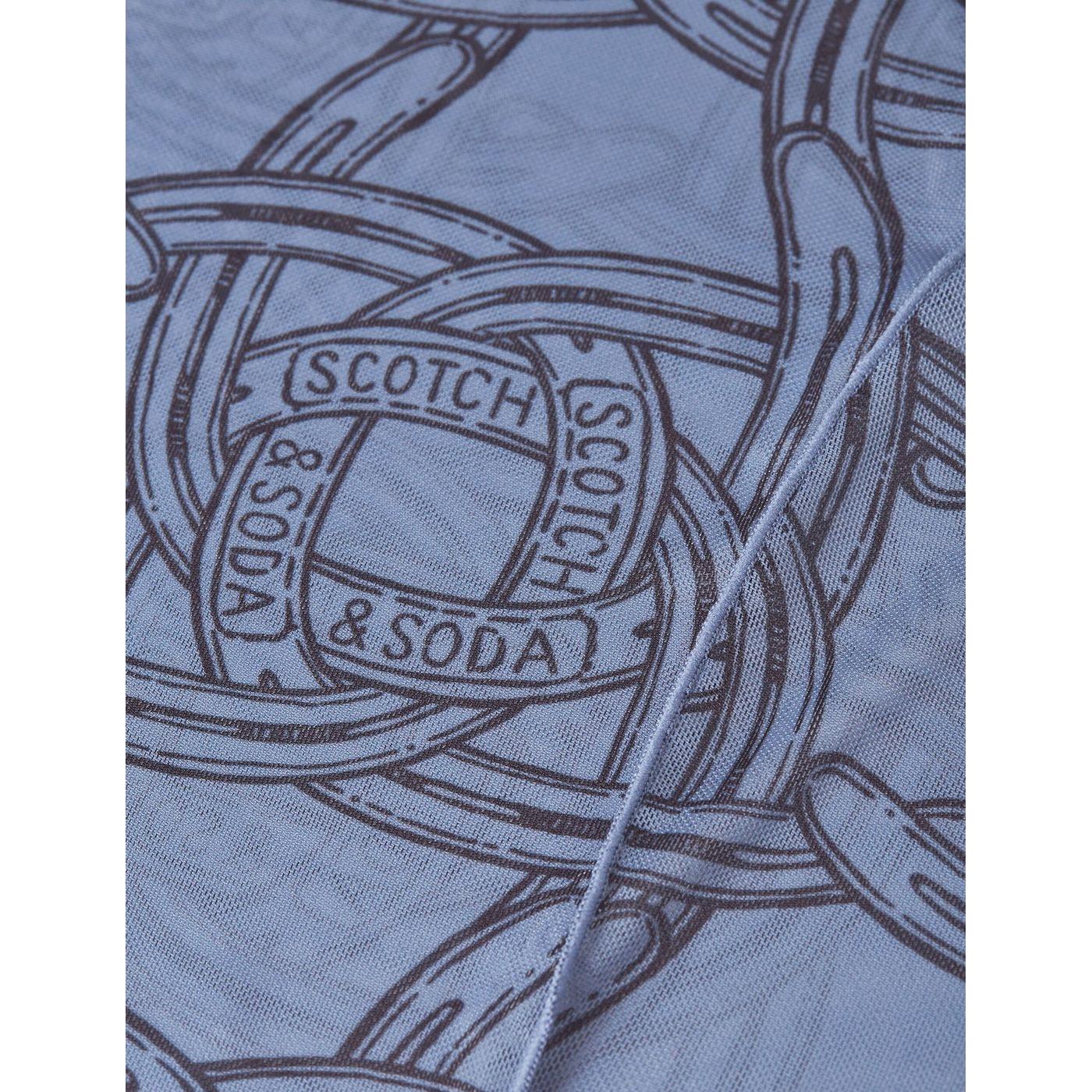 T-Shirt Printed Mesh Long Sleeve - Horseshoes Infinity