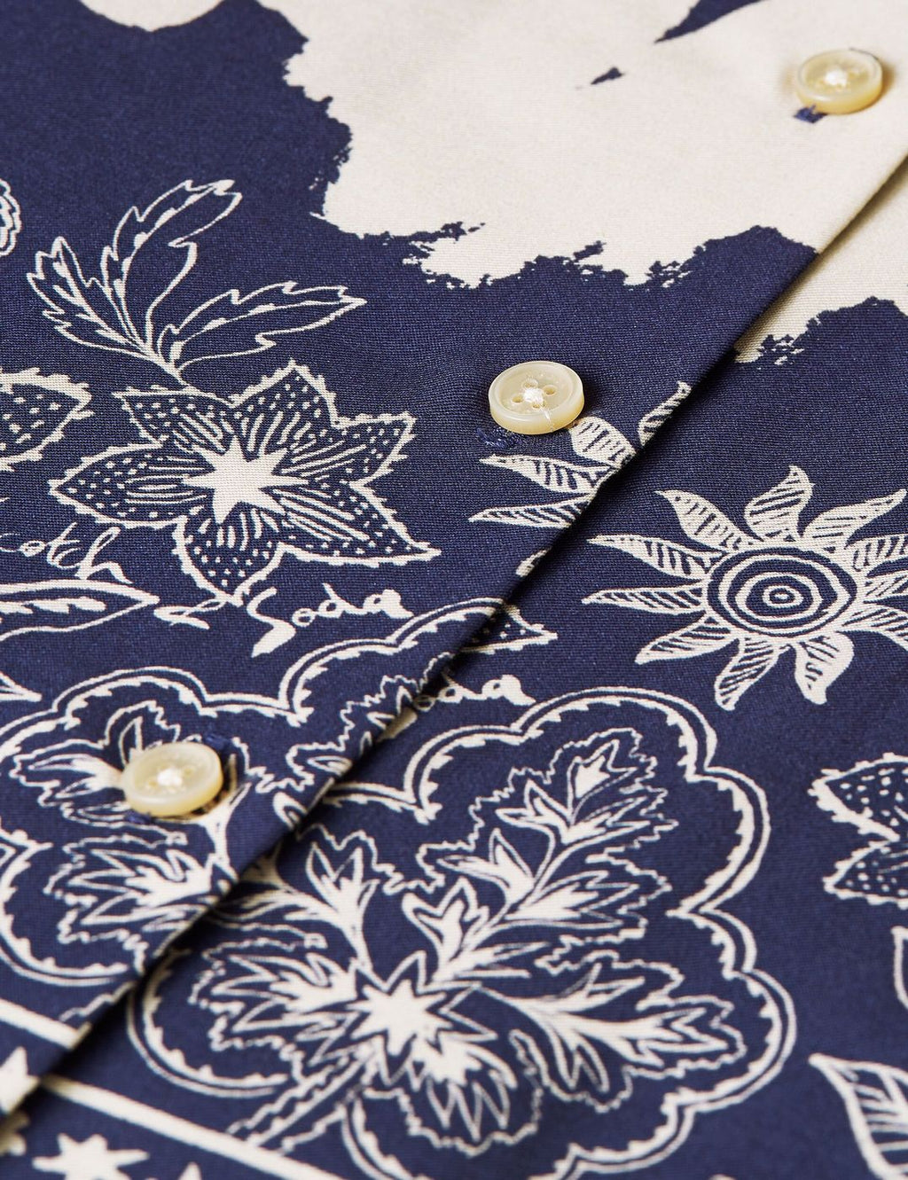 Robe Printed Relaxed Fit Shirt - Horse Bandana Blues