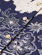 Robe Printed Relaxed Fit Shirt - Horse Bandana Blues