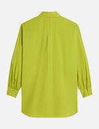 Cotton Voile Oversized Shirt - Green Oasis