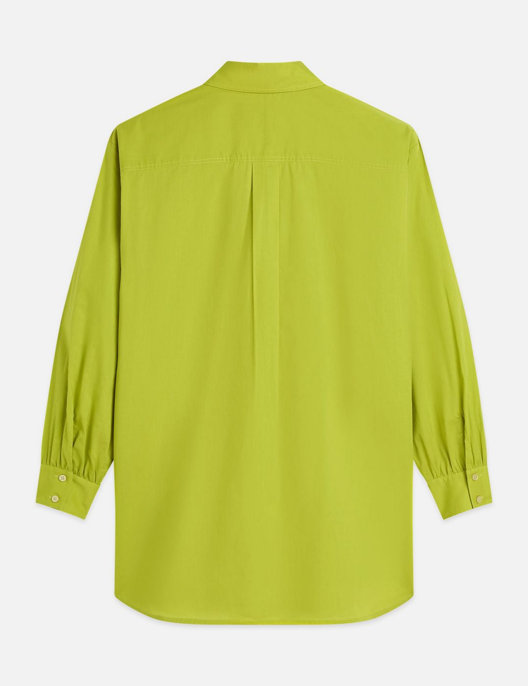 Cotton Voile Oversized Shirt - Green Oasis