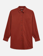 Chemise Cotton Voile Oversized - Burnt Henna