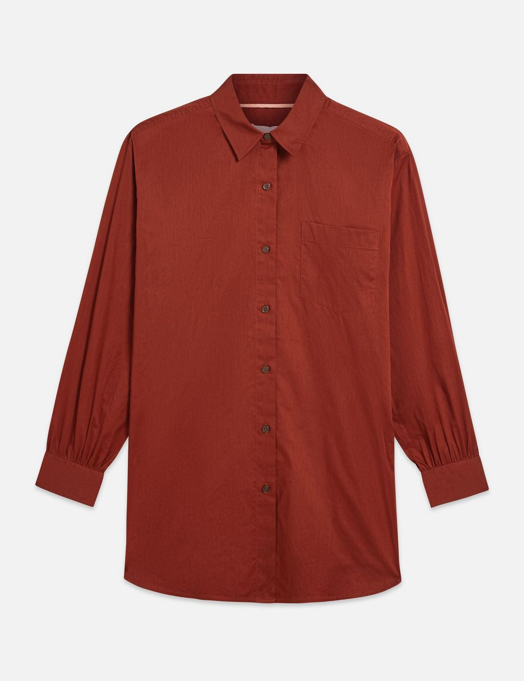 Chemise Cotton Voile Oversized - Burnt Henna