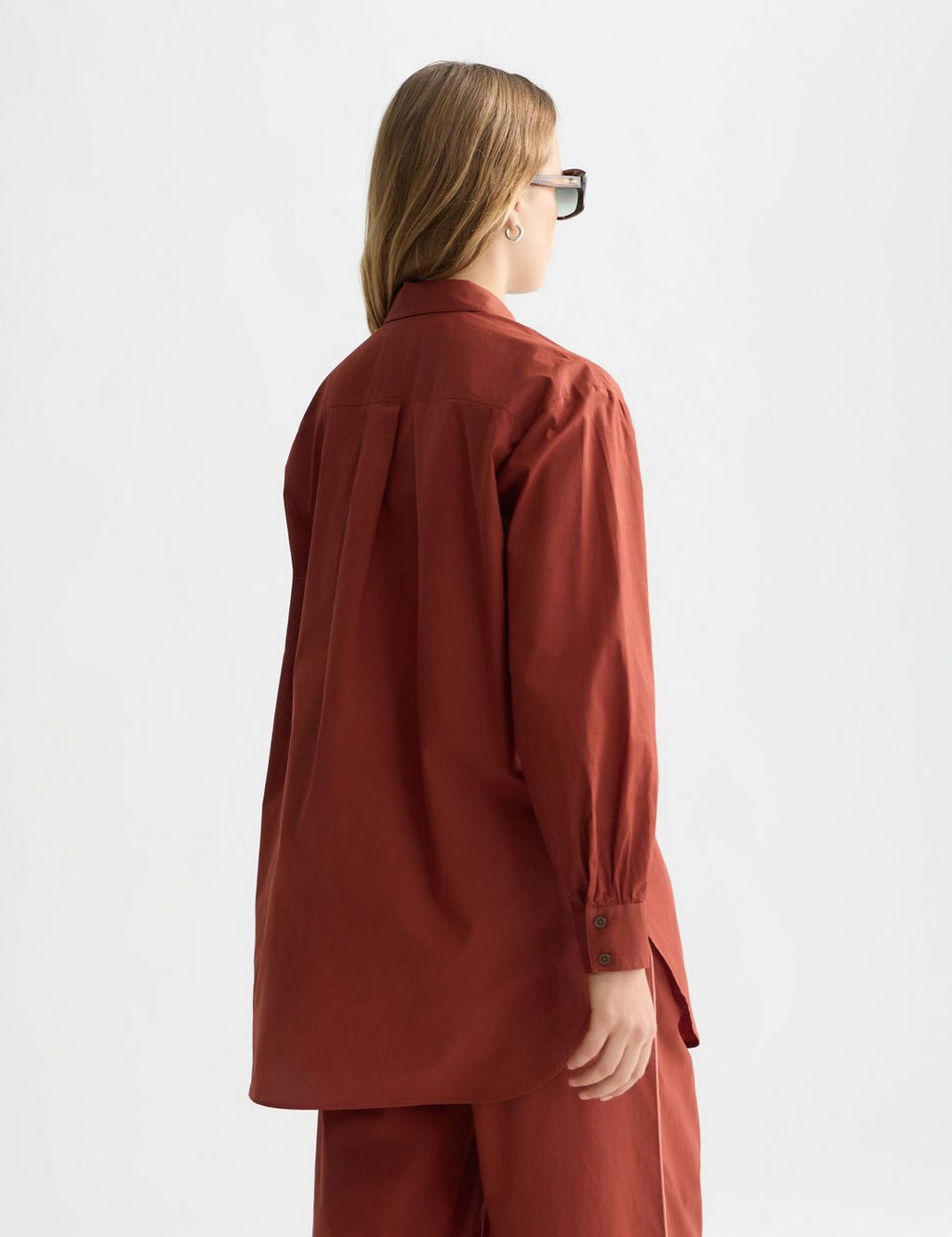 Chemise Cotton Voile Oversized - Burnt Henna