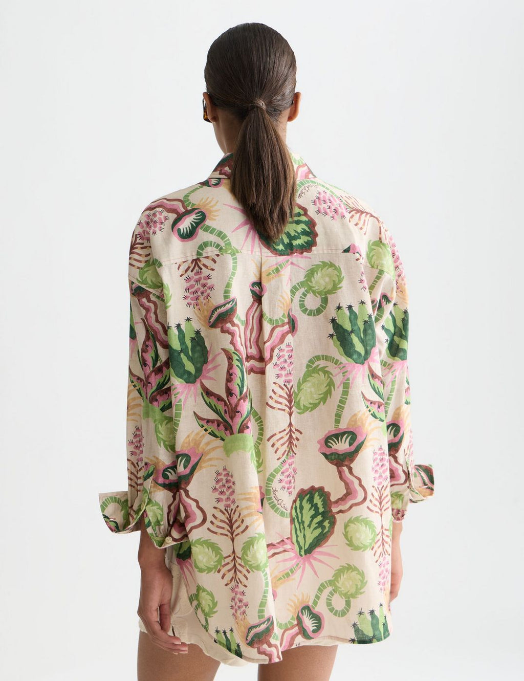 Chemise Linen Blend Printed - Desert Floral Canyon Clay