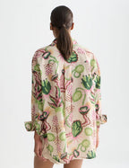 Chemise Linen Blend Printed - Desert Floral Canyon Clay
