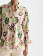 Chemise Linen Blend Printed - Desert Floral Canyon Clay