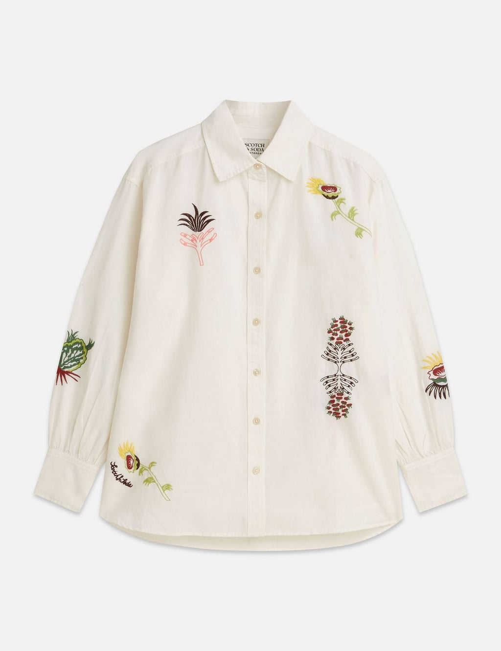 Chemise Embroidered Girlfriend - Eggnog