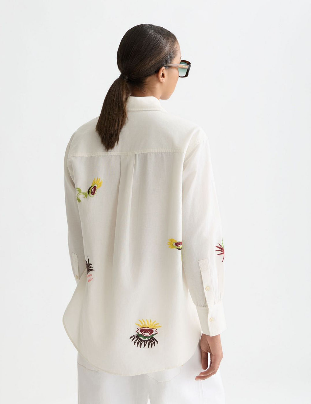 Chemise Embroidered Girlfriend - Eggnog