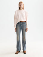 Styckfärgad Oversized Sweatshirt med Logotyp - Barely There
