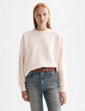 Styckfärgad Oversized Sweatshirt med Logotyp - Barely There