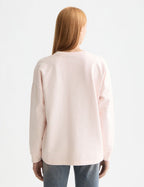 Styckfärgad Oversized Sweatshirt med Logotyp - Barely There