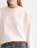 Styckfärgad Oversized Sweatshirt med Logotyp - Barely There