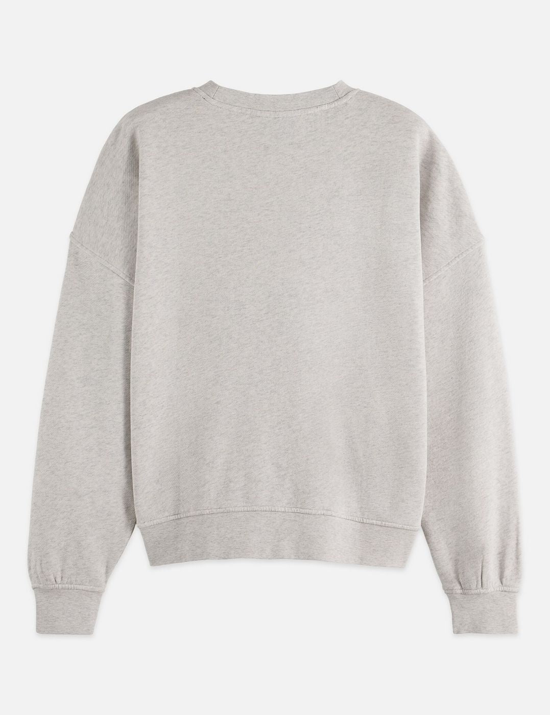 Sweat Denim Graphic Oversized Fit - Grey Melange