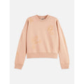 Sweat Relaxed Fit With Flock Print - Rose Dust