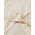 Sweat Open Neck With Woven Front Placket - Eggnog