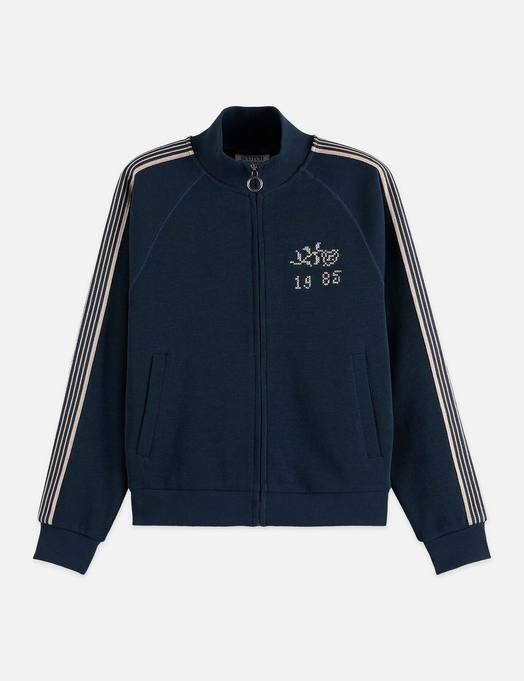 Sweat Zip Through Interlock - Carbon