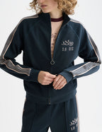 Sweat Zip Through Interlock - Carbon