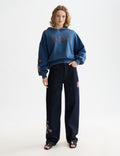 40 Years Washed Artwork Hoodie - Ensign Blue