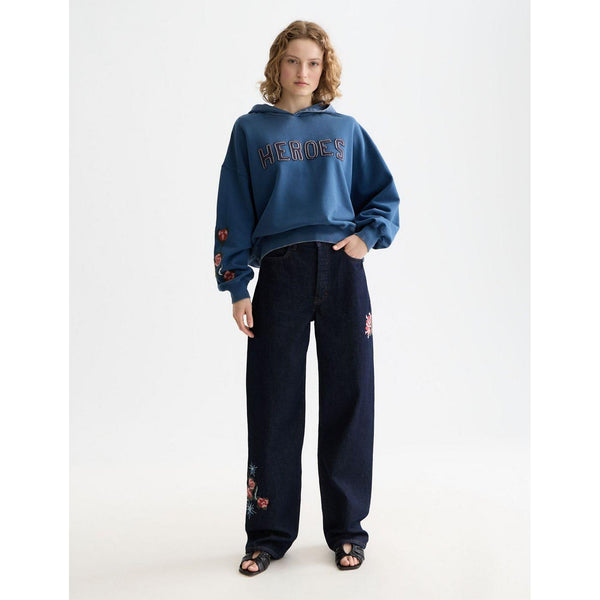 Sweat À Capuche 40 Years Washed Artwork - Ensign Blue