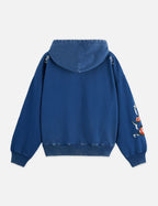 40 Years Washed Artwork Hoodie - Ensign Blue