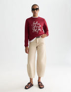 Sweat Chest Artwork Regular-Fit - Biking Red