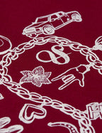 Sweat Chest Artwork Regular-Fit - Biking Red