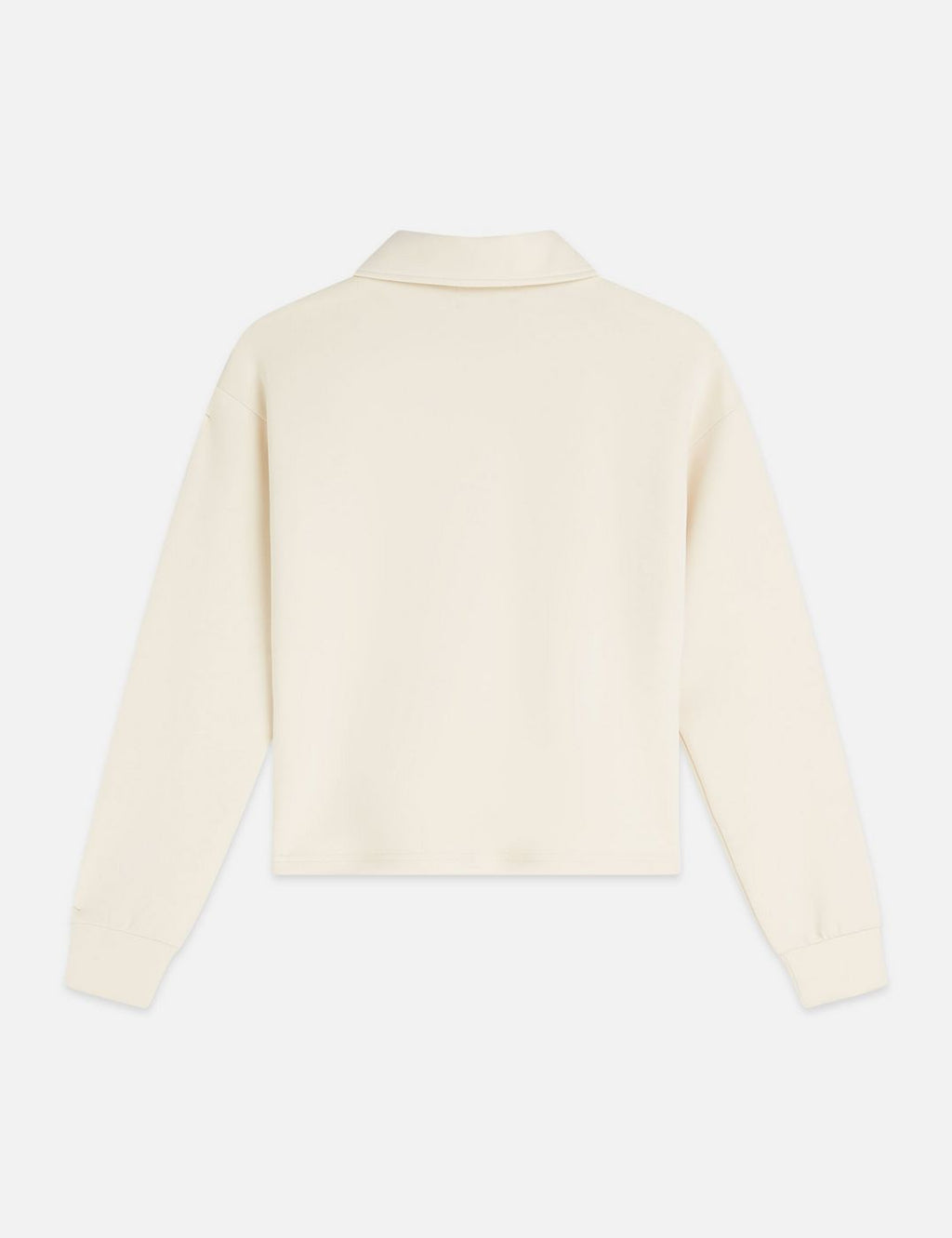 Sweat Zip Through Tencel - Eggnog