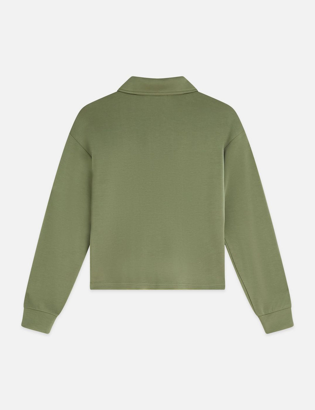 Sweat Zip Through Tencel - Oil Green
