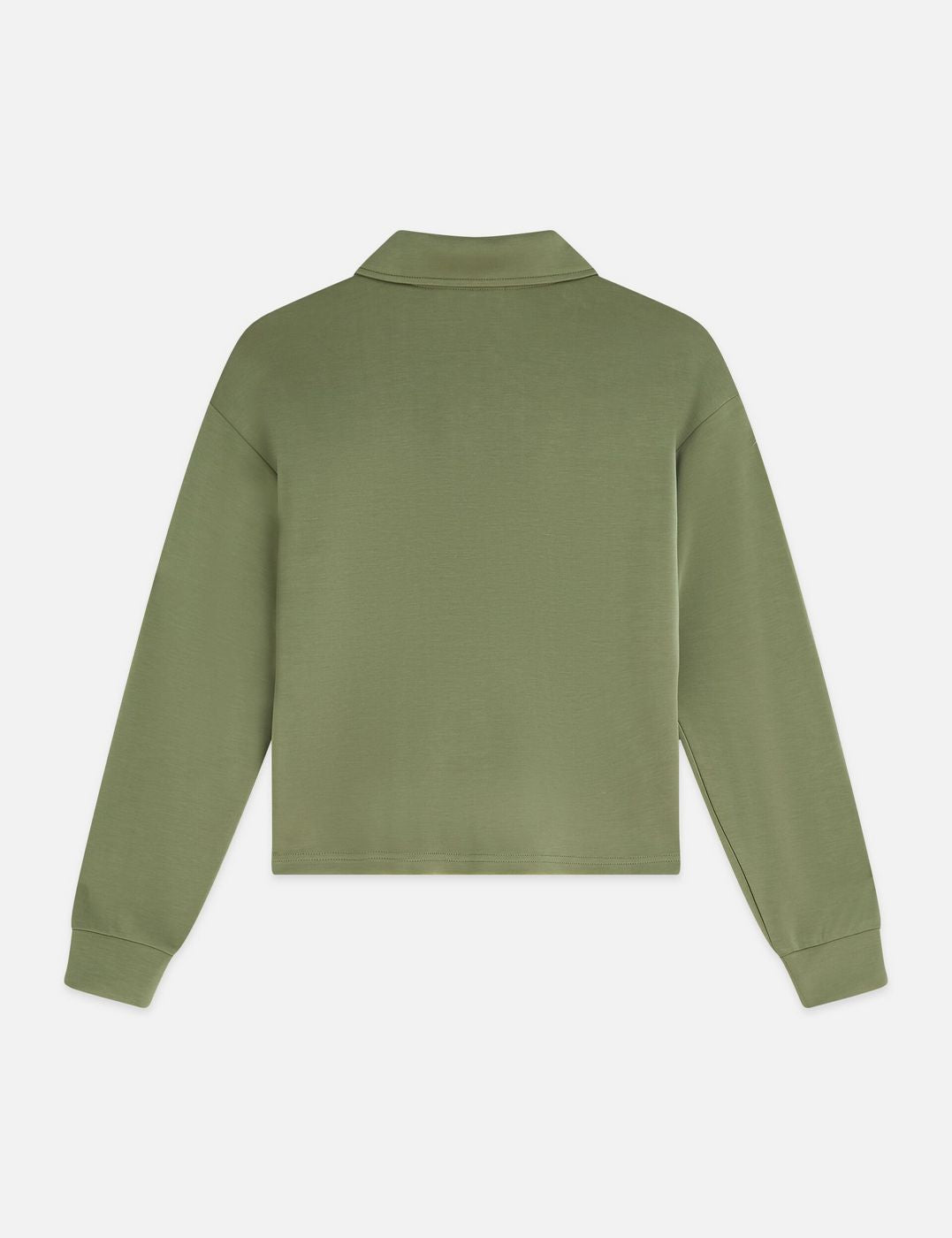 Sweat Zip Through Tencel - Oil Green