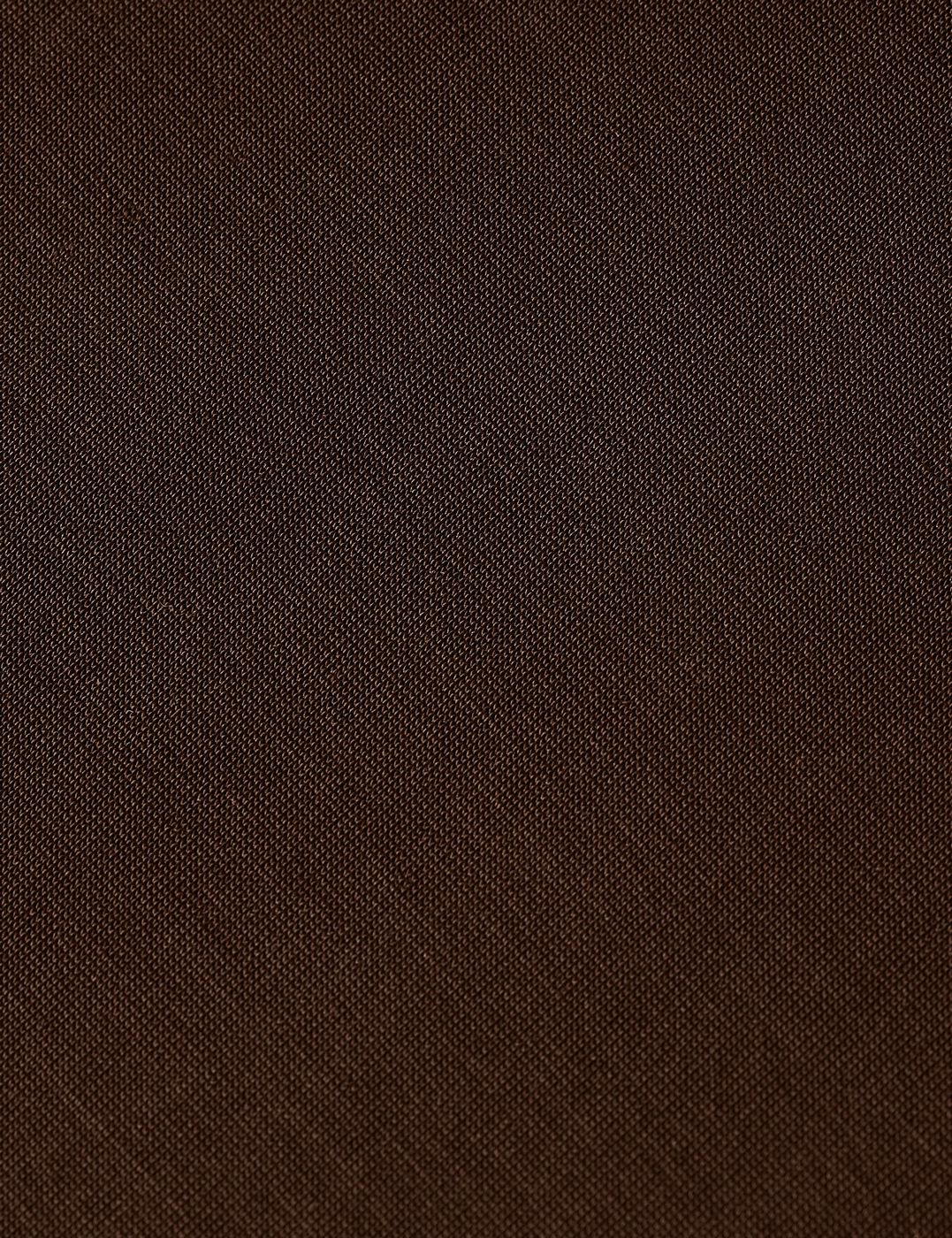 Sweat Tencel V-Neck Shortsleeved - Hot Fudge