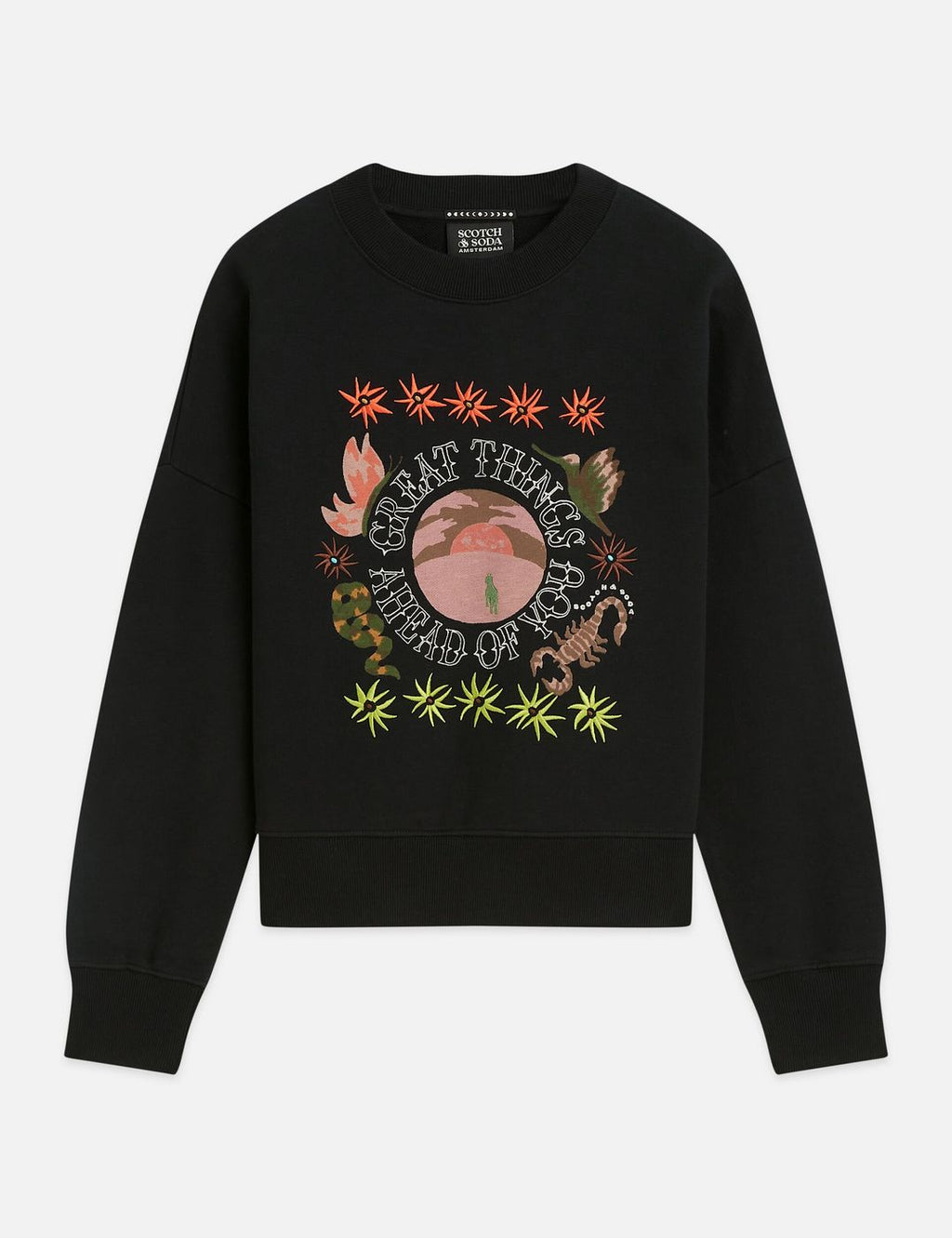 Sweat Artwork Relaxed-Fit - Meteorite