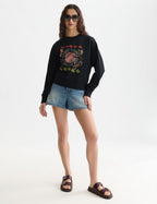 Sweat Artwork Relaxed-Fit - Meteorite