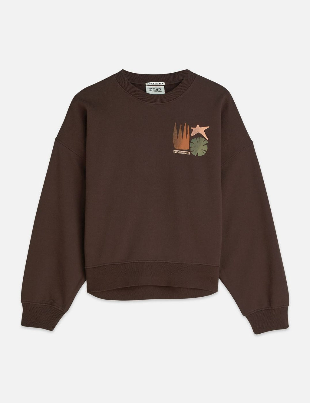 Sweat Front Back Artwork Oversized-Fit - Hot Fudge
