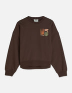 Sweat Front Back Artwork Oversized-Fit - Hot Fudge